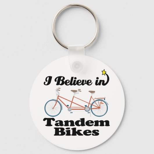 ik geloof in tandem bikes sleutelhanger (Voorkant)