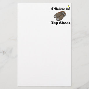 ik geloof in tap schoenen briefpapier