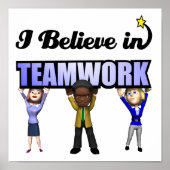 ik geloof in teamwork poster (Voorkant)