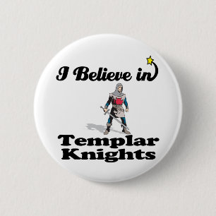 ik geloof in tempelridders ronde button 5,7 cm