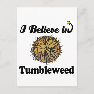 ik geloof in tumbleweed briefkaart