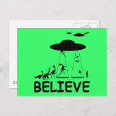 Ik geloof in vreemdelingen briefkaart (Voorkant / Achterkant)