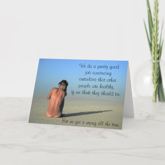 "Ik geloof je" Chronische Ziekte validatiekaart Kaart (Voorkant)