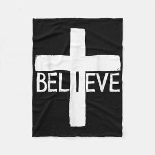 Ik geloof kruis God Jezus religieus geloof christe Fleece Deken