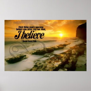 Ik geloof Motivatie Poster