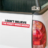 Ik geloof niet dat de media anti-Republikein Bumpersticker (Op Truck)
