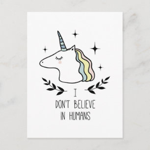 Ik geloof niet in mensen briefkaart