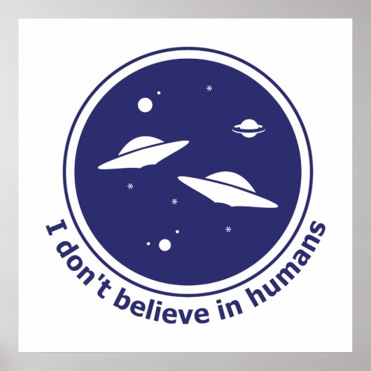 Ik geloof niet in mensen poster (Voorkant)