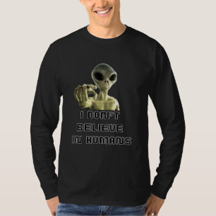 Ik geloof niet in mensen - vreemdeling t-shirt