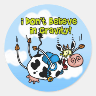 Ik geloof niet in zwaartekracht stickers