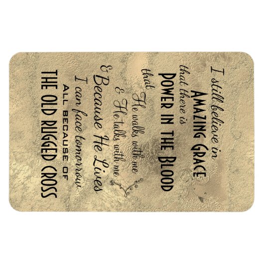 Ik geloof nog steeds dat Hymns Quote Magneet (Horizontaal)