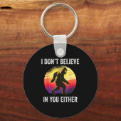 Ik geloof ook niet in jou, Bigfoot Silhouette F Sleutelhanger (Voorkant)