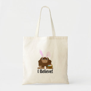 Ik geloof! Pasen Bigfoot Tote Bag