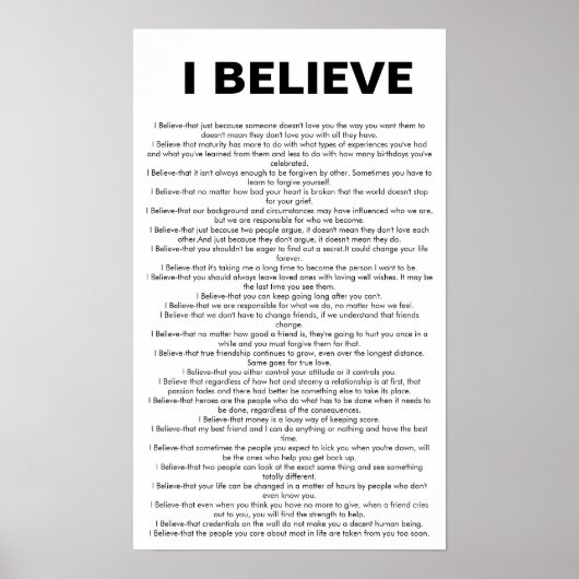 Ik geloof poster (Voorkant)