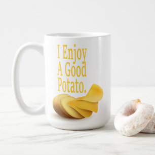 Ik geniet van een goede aardappel Funny Food Lover Koffiemok