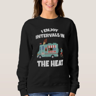 Ik geniet van intervallen in de Heat Marathon Runn Trui