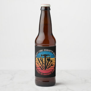 Ik geniet van lange romantische wandelingen door d bier etiket