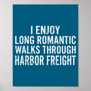 Ik geniet van lange romantische wandelingen door h poster