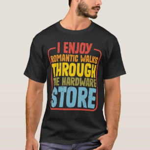 Ik geniet van romantische wandelingen door de hard t-shirt