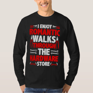 Ik geniet van romantische wandelingen door de ijze t-shirt