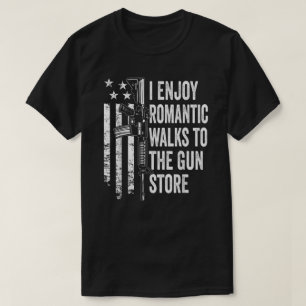 Ik geniet van romantische wandelingen naar het Pis T-shirt