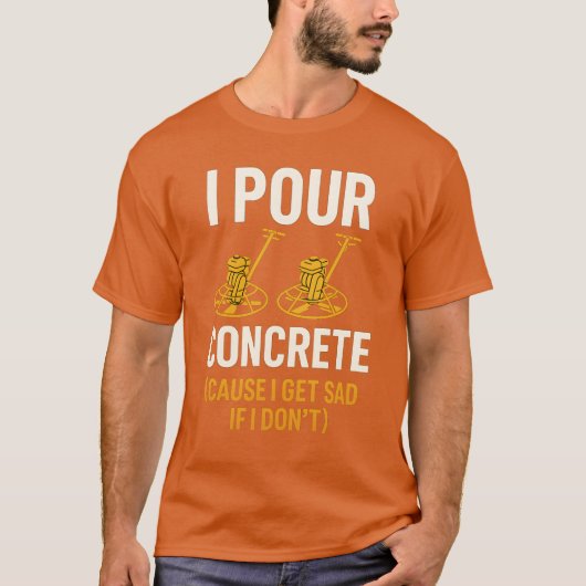 IK GIET BETON T-SHIRT (Voorkant)