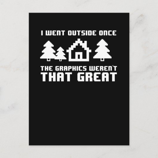 Ik ging één keer naar buiten, de graphics waren ni briefkaart (Voorkant)