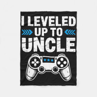 Ik ging een niveau omhoog naar oom Gamer gamen zwa Fleece Deken