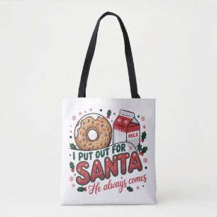 Ik ging eropuit voor Sinterklaas Grappig Kerstfees Draagtas
