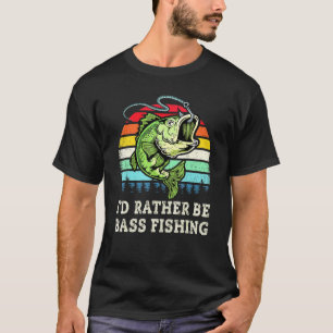 Ik ging liever vissen Baars Vissen Visser Humor T-shirt