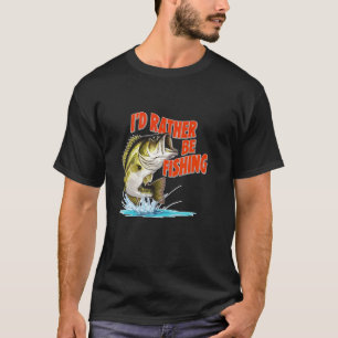 Ik ging liever vissen grappige visser leuke angler t-shirt