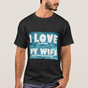 Ik ging liever vissen met mijn vrouw - Grappig Vis T-shirt