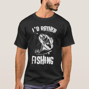 Ik ging liever vissen Visser Hobbys Vissen T-shirt