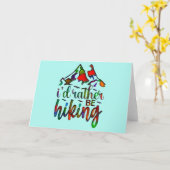 Ik ging liever wandelen grapjes voor wandelaars ka kaart (Gele Bloem)