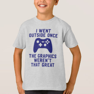 Ik ging naar buiten zodra de graphics niet zo groo t-shirt