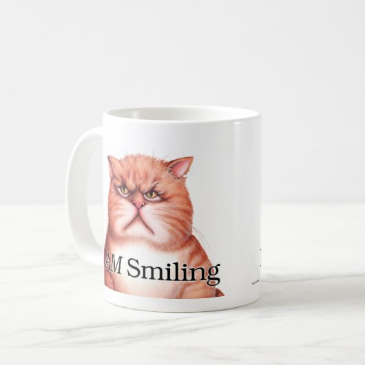 Ik glimlach Mok (Voorkant links)