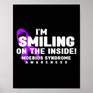 Ik glimlach op de binnenkant van het Moebius-syndr Poster