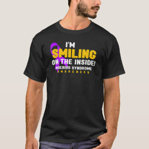 Ik glimlach op het Inside Moebius Syndroom Awarene T-shirt