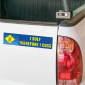 Ik Golf dus ik cuss-Golf Cart Bumpersticker (Op Truck)