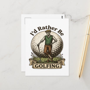 Ik golf liever briefkaart