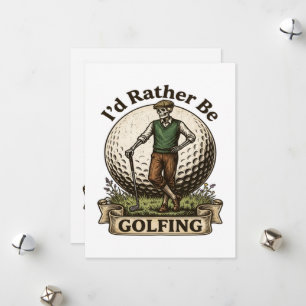 Ik golf liever feestdagenkaart