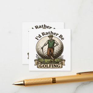 Ik golf liever informatiekaartje