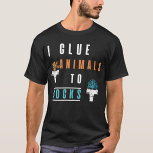 Ik gooi de dieren op de grappige zalmachtige visba t-shirt