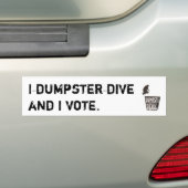 Ik gooi een duik en stem een bumpersticker (Op auto)