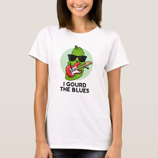 Ik gourd The Blues Funny Veggie Pun T-shirt (Voorkant)