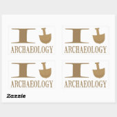 Ik graaf archeologische Stickers (Vel)