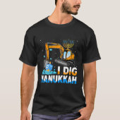 Ik graaf Chanoeka graafmachine constructie peuter T-shirt (Voorkant)