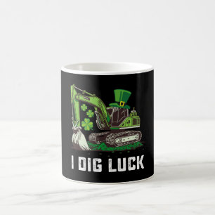 Ik Graaf Geluk Graafmachine St. Patrick's Dag Iers Koffiemok