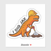 Ik graaf Jax Dino Sticker (Vel)