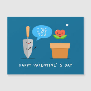 Ik graaf je gelukkig Valentijnsdag Grappige modern